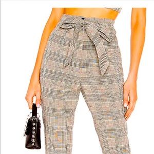 Lovers and Friends Miro Pants - Plaid - Size 6 - NWOT